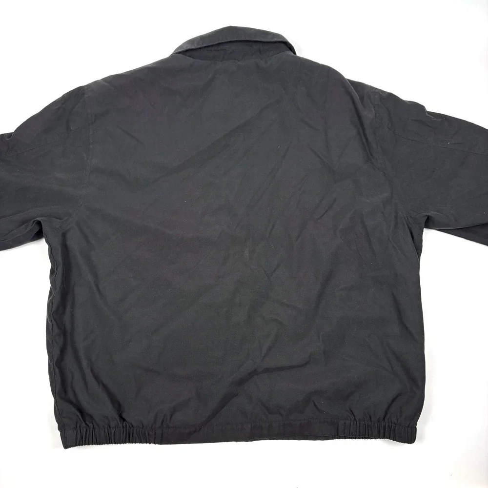 VTG Eddie Bauer Japan Release Tech Jacket Mens Sz L Black Windbreaker Boxy Golf